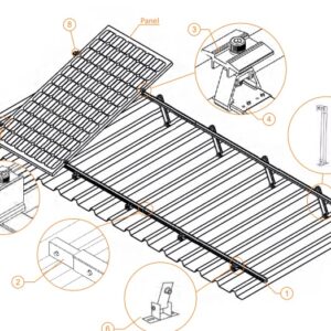 Soporte de aluminio teclo metálico con inclinación variable.