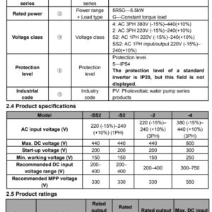 INVT GD100-5R5G-4-PV | Variador solar trifásico 5.5kW 380V IP20